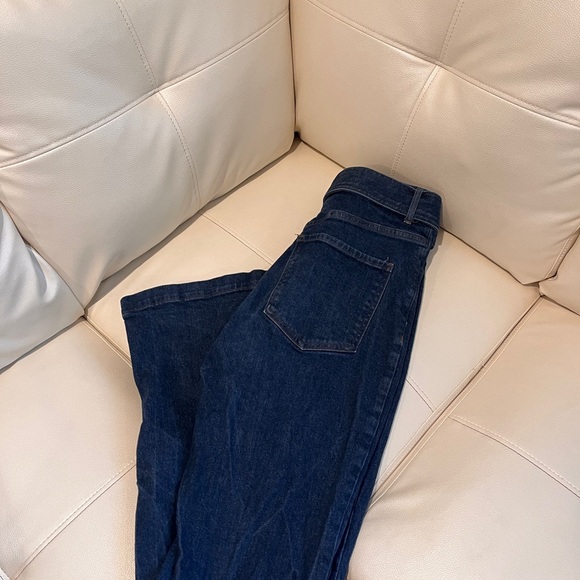 Express Denim - Express Women's Flare Jeans in Dark Blue Denim